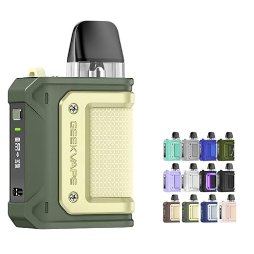 Geek vape Aegis Hero Q Pod �X�^�[�^�[�L�b�g 1300mAh (Max 30W) 2ml �M�[�N�x�C�v �C�[�W�X �q�[���[ �L���[ �|�b�h �d�q�^�o�R Vape �x�C�v (Emerald Green)