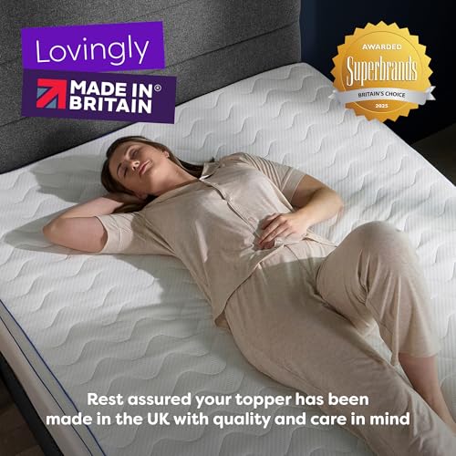 Slumberdown Gel Memory Foam Mattress Topper Kingsize Bed - 5Cm Pressure-Relief Pad For A Cool, Supportive & Comfortable Sleep | Uk-Made, Certipur-Certified & Washable (150X200Cm) - 8
