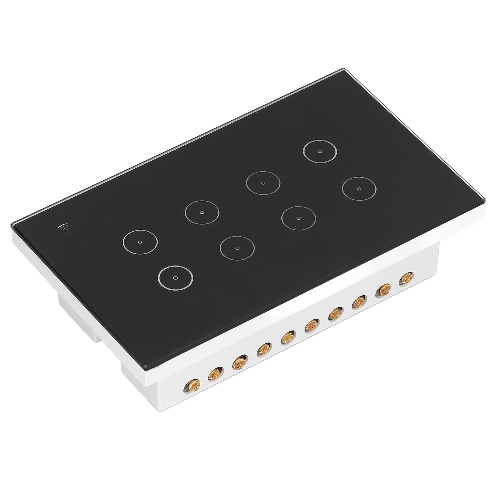 Cocoarm Interruptor Inteligente de 8 Entradas, Interruptor de Pared WiFi, Control Táctil ABS de 95 a 250V CA, Aplicación Remota, Control por Voz para Apartamento, Hogar, Oficina, Hotel