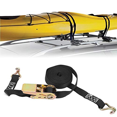 POCREATION Conjunto de 2 tiras de amarração para prancha de surfe, tiras de amarração para canoa, ti