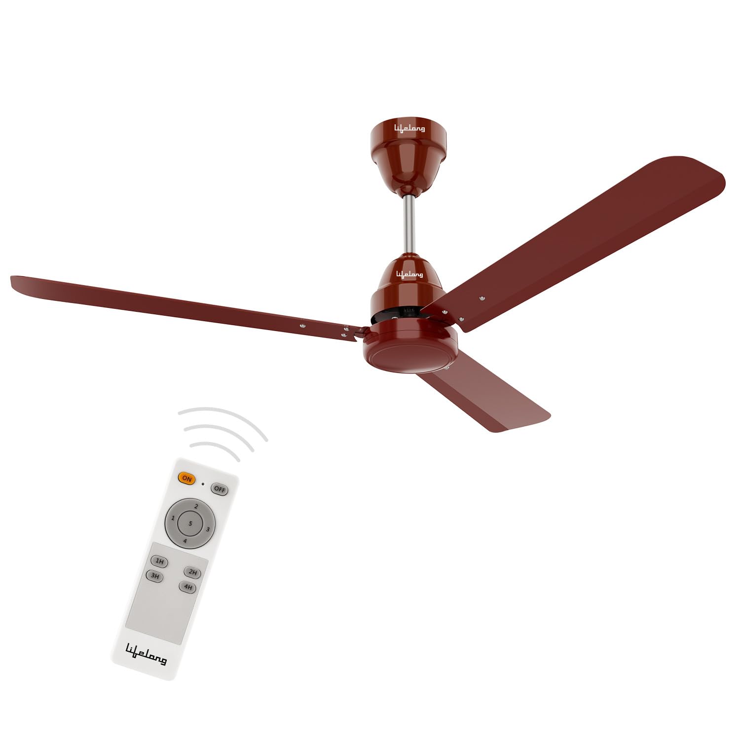 Lifelong 1200mm BLDC Ceiling Fan for Home (48 Inch) - 35-Watt Smart Fan with 350 RPM High Speed - Up to 60% Energy Saving Noiseless Fan - Remote Control Fans for Home Ceiling (LLCFBL902) (B0BW46STBB) Amazon Price History, Amazon Price Tracker