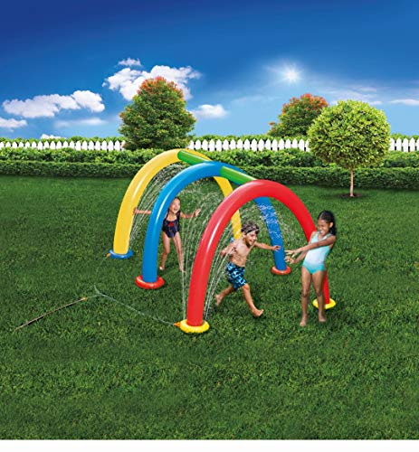image for BANZAI Splash Tunnel Sprinkler, Length: 82 in, Width: 76 in, Height: 5