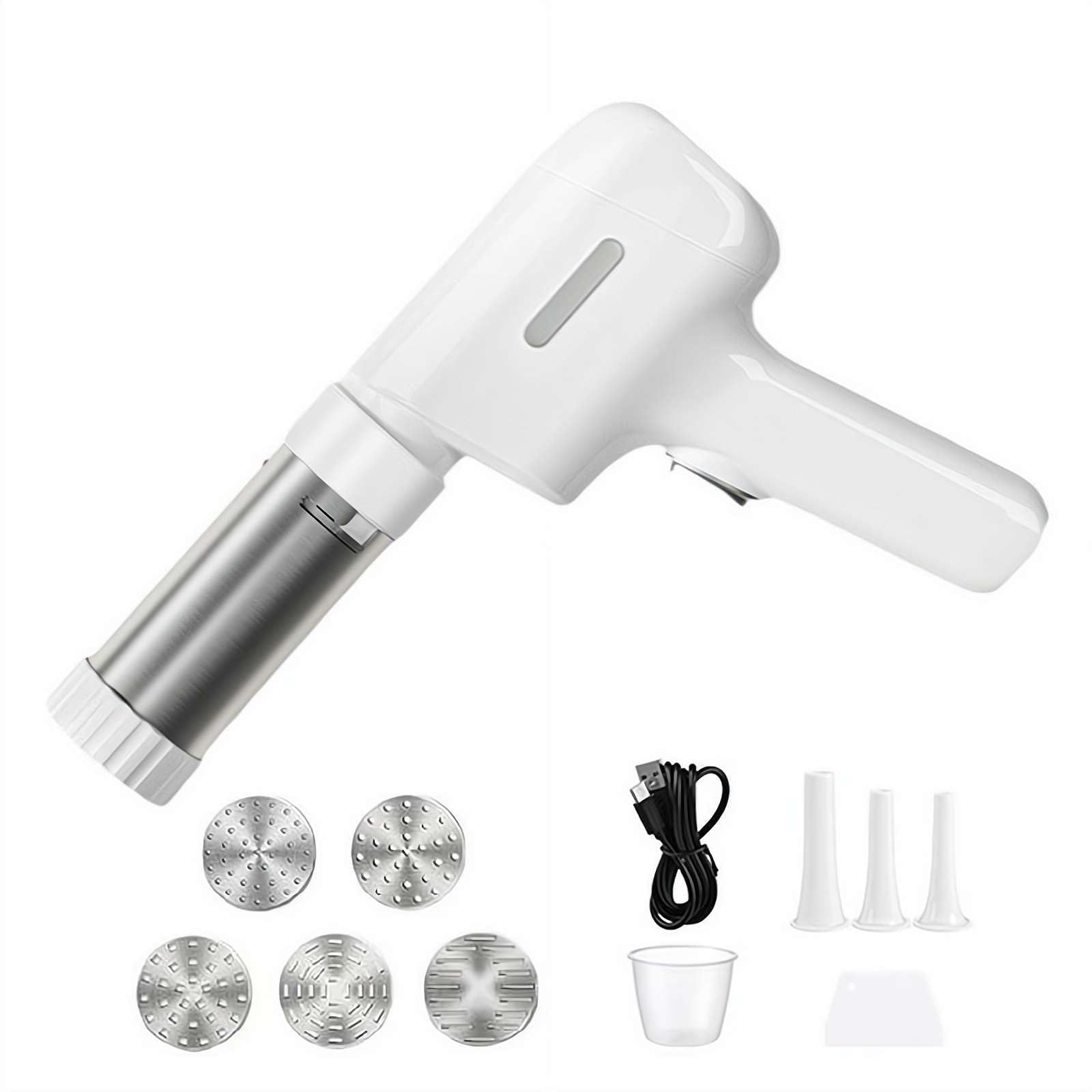 Idiyappam Machine électrique portable 5 en 1 avec 5 machines à pâtes sans fil