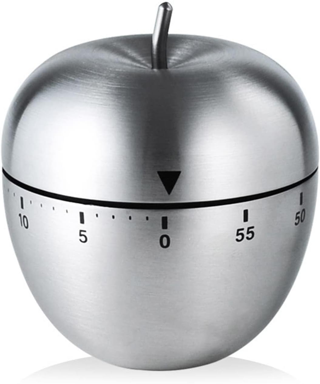 Kitchen Apple Timers for Boiling Eggs Mechanical Kitchen Timer Rotating Alarm with 60 Minutes Stainless Steel Visual Countdow Waterproof Timer for Cooking Exercise Learning Applications Baking.