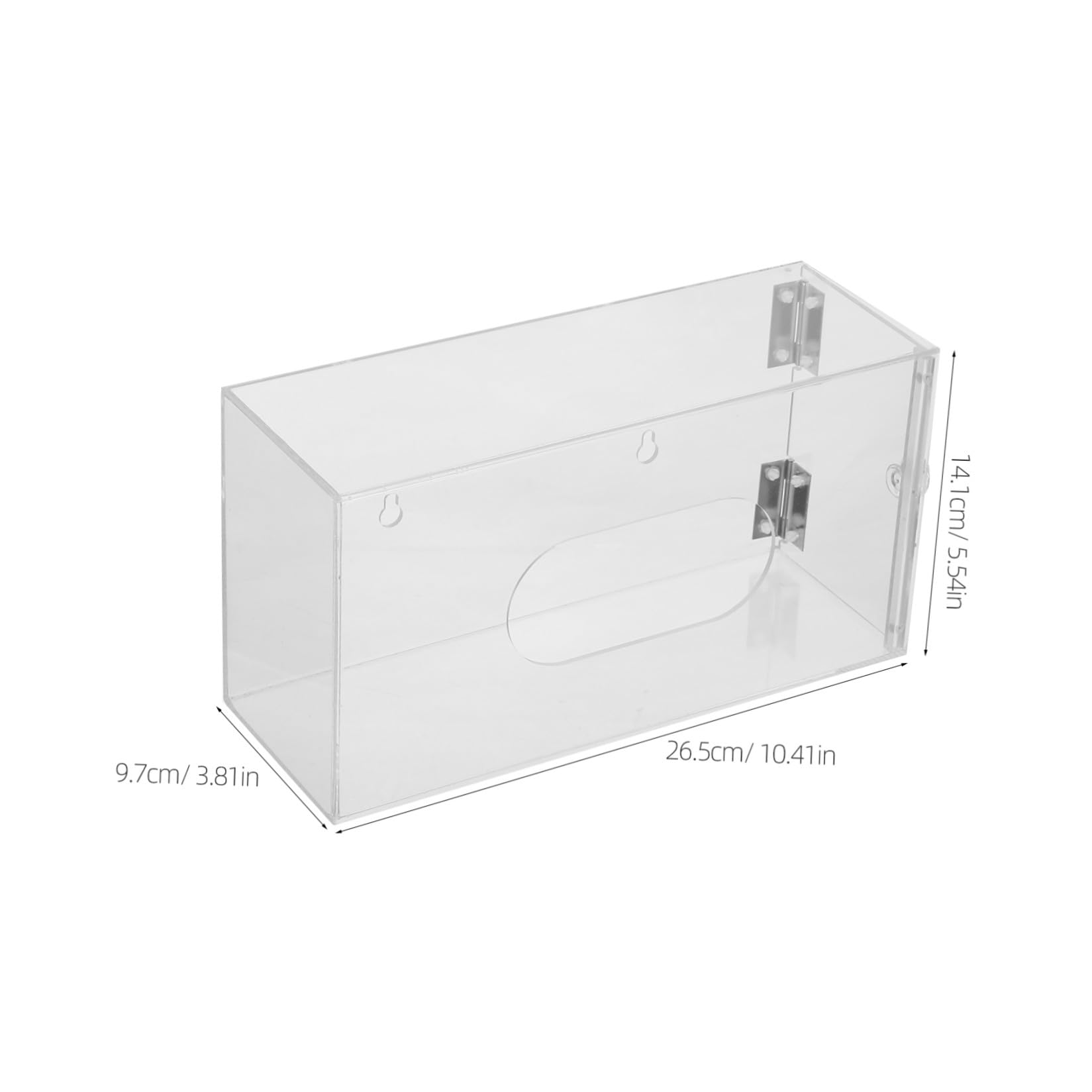Amosfun Dispenser da Parete in Acrilico Trasparente per Mascherine e Guanti Erogazione Controllata e Facile Visibilità per Cliniche e Scuole
