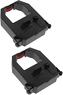 Operitacx Digital Time Clock Ribbon 2 Pack Attendance Machine Ribbons Replacement for Time Recorder Printers