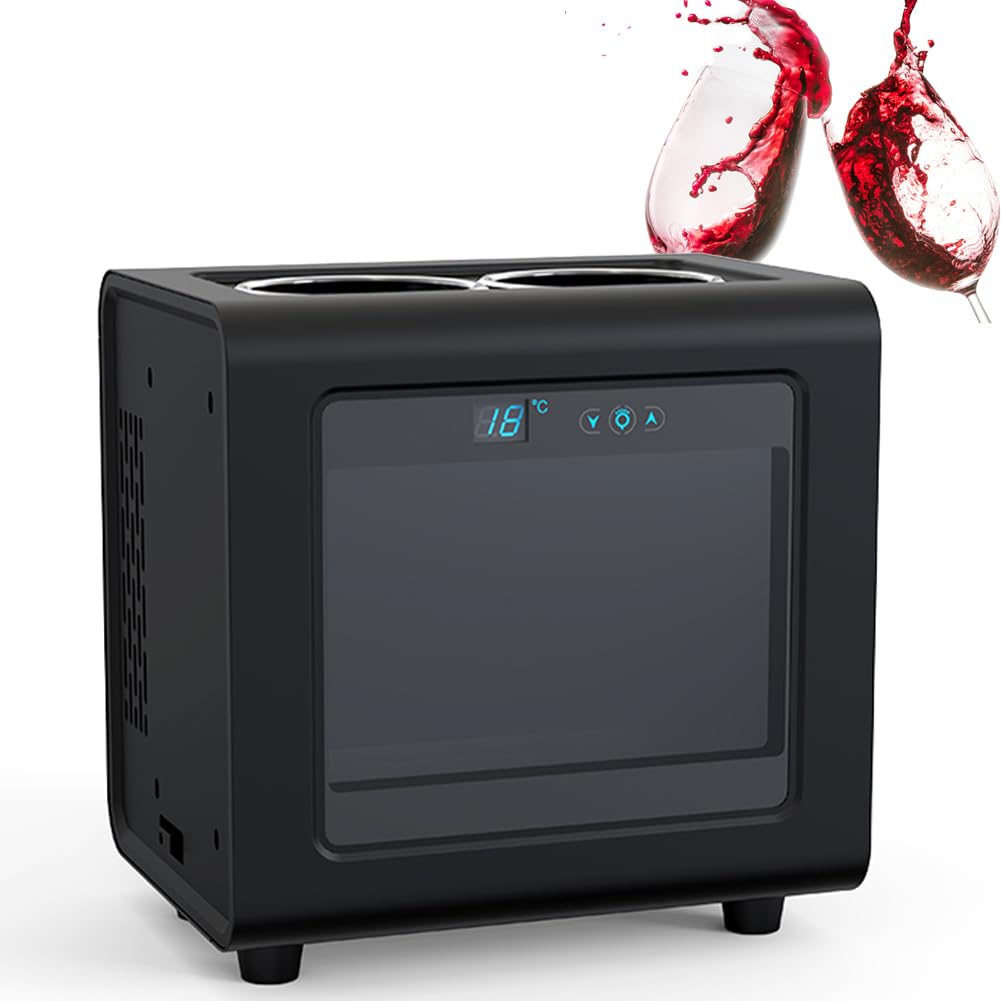 Mini refrigeratore elettrico per bottiglie di vino, con pulsante touch LED, termostato intelligente, per feste, barbecue, picnic, refrigeratore per vino