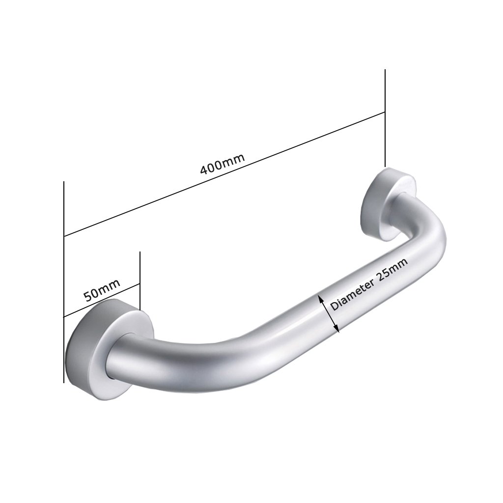 Maniglia per il bagno del corrimano di sicurezza della maniglia della gru a benna per alluminio invalido anziano dello spazio (dimensioni : 40 cm)
