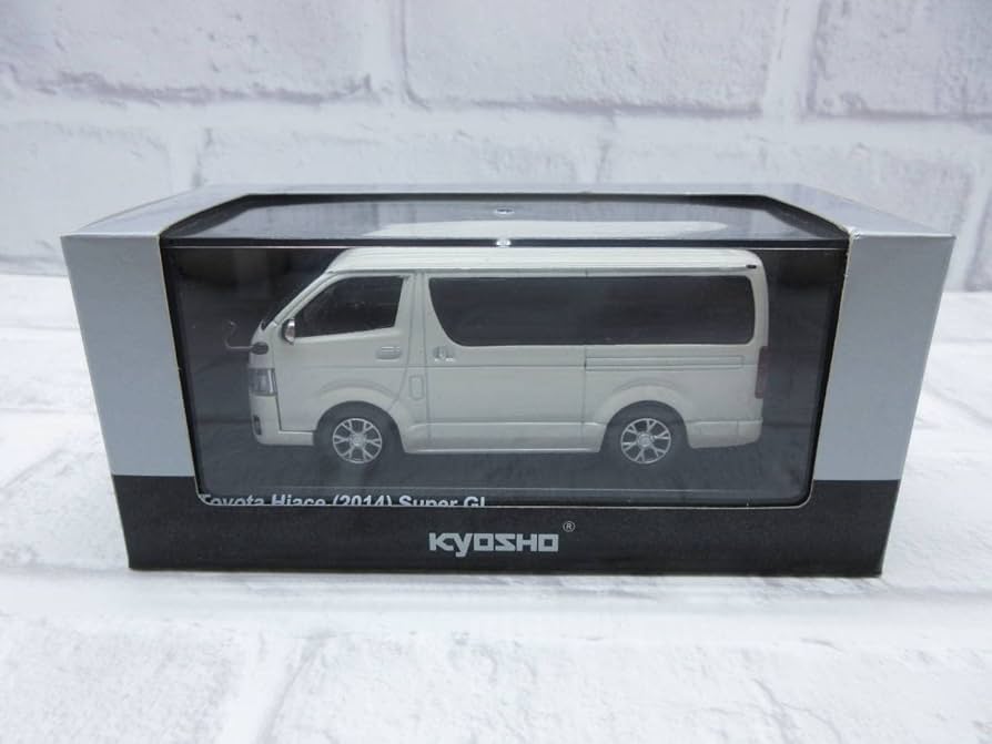 トヨタ ハイエース 1/43スケール ホワイト Amazon.co.jp: Minicar 1/43 Kyosho Hiace 2014 Super GL White