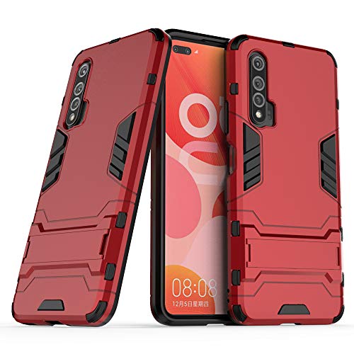 SCIMIN Hybrid Case for Huawei Nova 6 (5G),Shockproof Cover for Huawei Nova 6 (5G), Dual Layer Protection Rugged Case Hard Shell Cover with Kickstand for Huawei Nova 6 (5G)