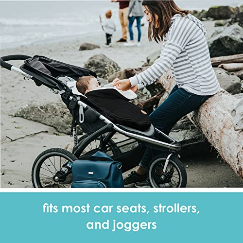 Tomy J00828 Jj Cole Bundle Me Winter Baby Car Seat Cover And Bunting Bag - Original - Sherpa Lined Weather Resistant Baby Carrier And Stroller Cover thumb #3
