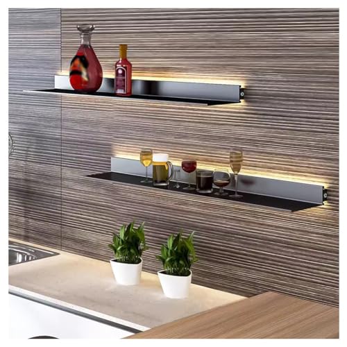 Étagère murale flottante LED pour illuminer votre salon et vos objets de collection