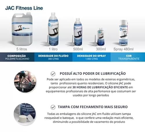 Silicone Jac Para Esteira Puro 05 Litros