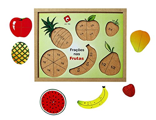 Frações nas Frutas Base Carlu Brinquedos