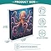 ALAZA Beautiful Kraken 3 Ring Binder Holds of 200 Sheets Fits Letter Sized Paper D-Ring Organizer for School Home Work Office Supplies 1 Pack