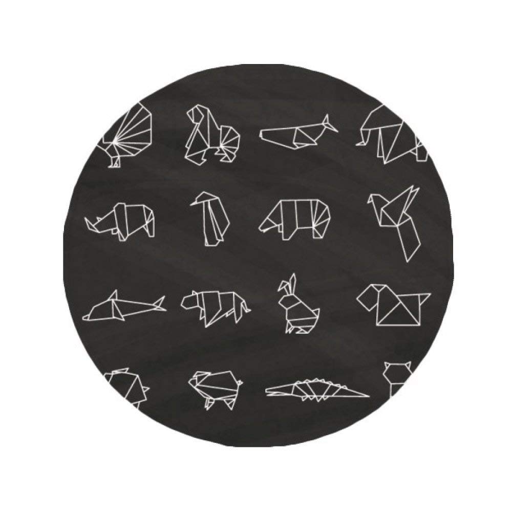 Tapis antidérapant animal origami abstrait pour sol de cuisine et salon