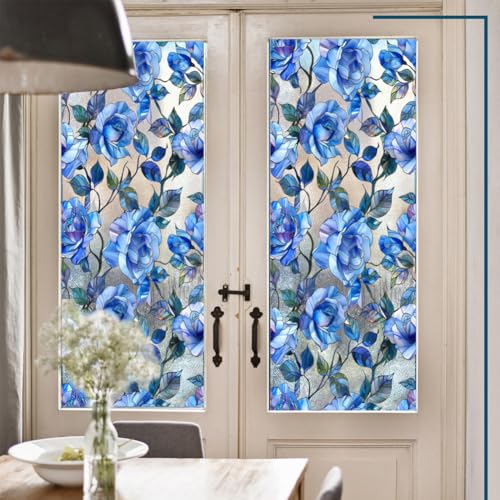 Vinilo decorativo para ventana Joonor azul 43x100 cm miniatura 5