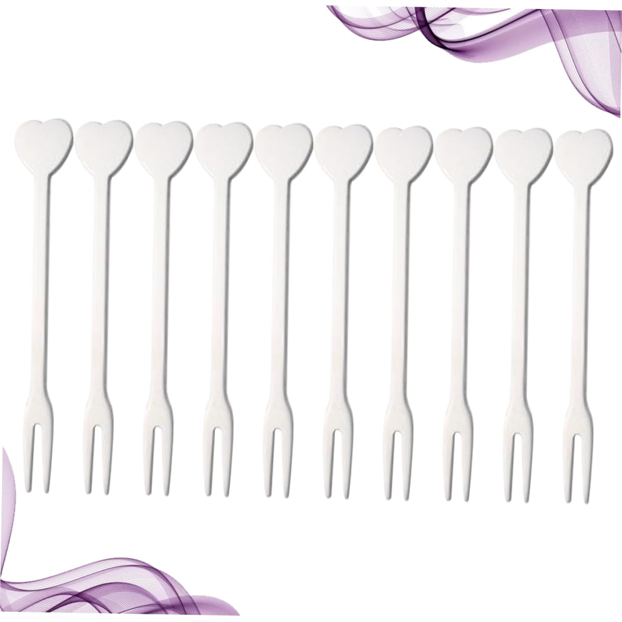 OFFSCH Fruit Forks Set 10pcs Stainless Steel Dessert Forks for Wedding Party Home