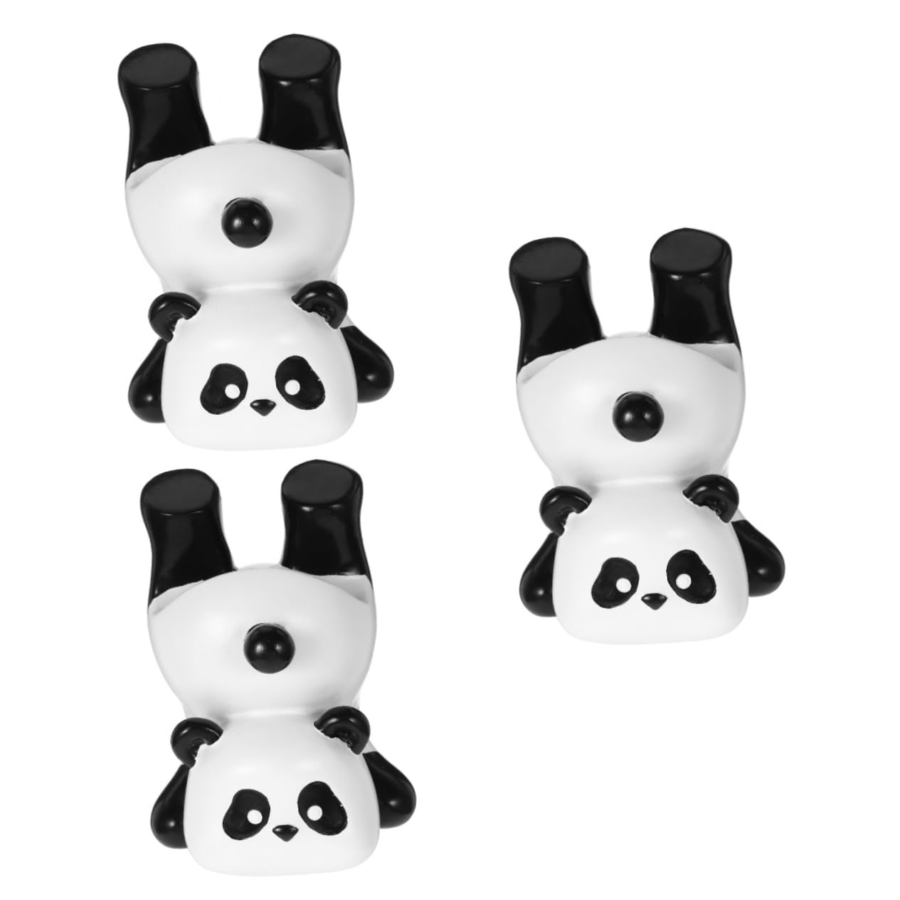 SOLUSTRE 3pezzi Portaocchiali Panda Resina Supporto Elegante Per Occhiali e Sole Design Creativo e Funzionale Per Casa e Ufficio Per Regali e Decorazioni Originali
