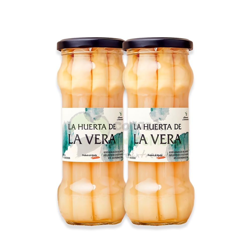 Pack 2 Espárragos blancos de Extremadura en Cristal 370cc