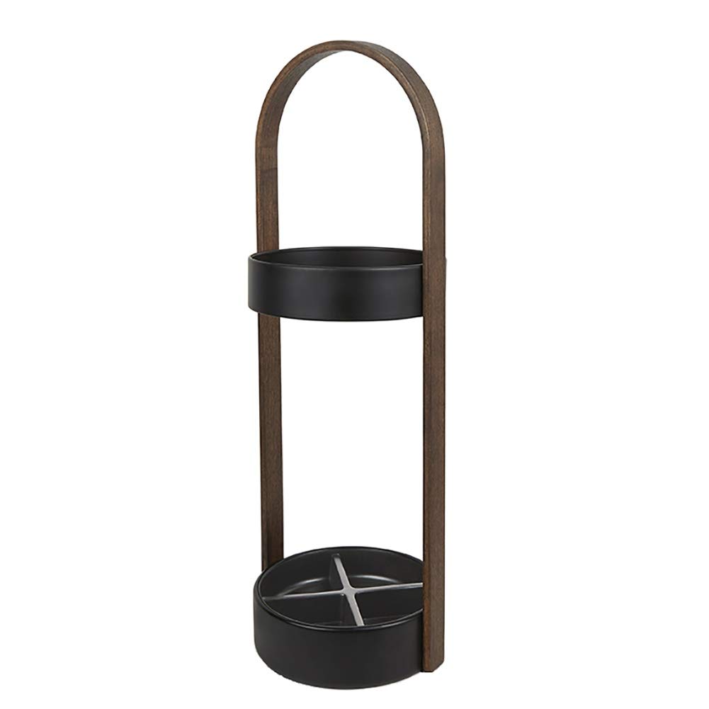 GONMDOPY Umbrella Stand, Household Umbrella Stand, Floor-Standing Umbrella Stand with Removable Drip Tray, Holds 4 Long Umbrellas/Black