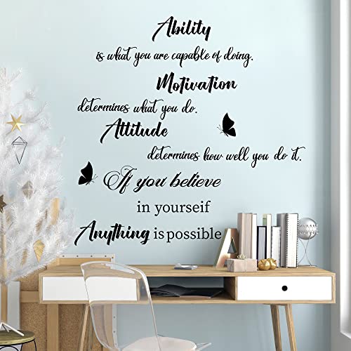 Vinilos decorativos con frases motivacionales removibles miniatura 5
