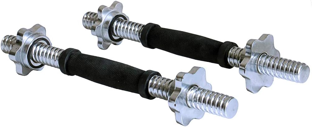 Ader Regular 1" Chrome Dumbbell Handles w/Starlock Collars