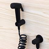 FZHLR Noir Bidet Spray Douche Robinet Pulvérisateur Et Porte-1.5M Flexible Set Bidet De To...