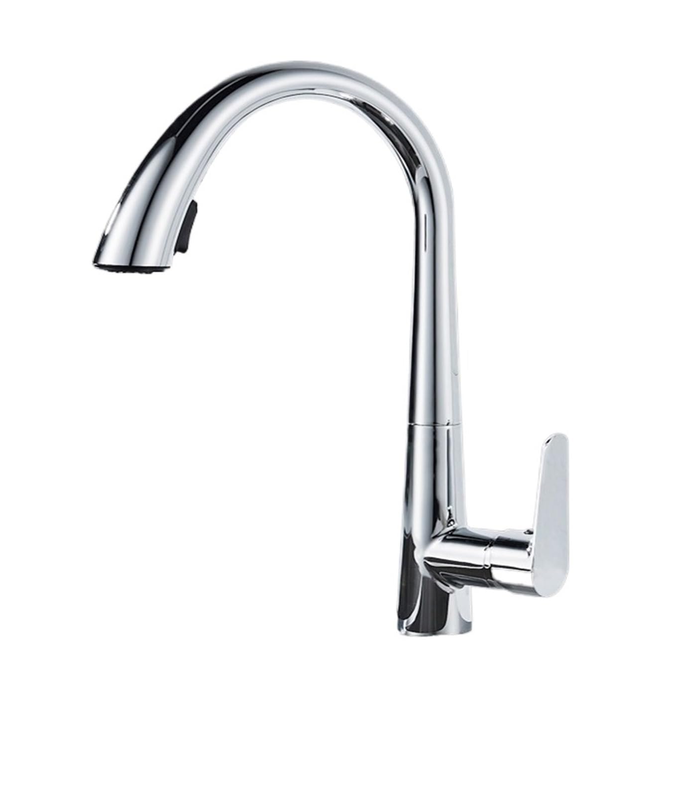 Gqnblvhzupdm Chrome Kitchen Faucets, 360 Swivel Home Kitchen Pull-Out, Hot And Cold Water Faucet Washbasin Sink Retractable Splash-Proof(Chrome)