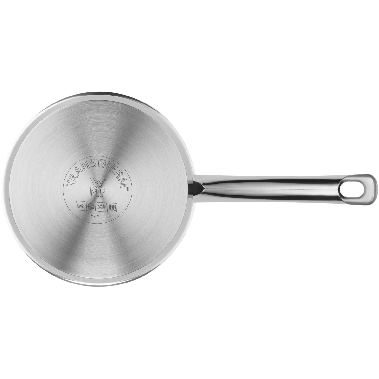 WMF Astoria - Batería de Cocina de 5 Piezas, Ollas Altas con tapas (16/20/24 cm), Olla baja con tapa (20 cm), Cazo (16 cm), Cromargan Acero Inoxidable pulido, Apto para Inducción