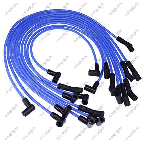 New Racing 9Mm Blue Spark Plug Wire Set Ignition Wire Set Replacement For Ford F-150 F150 Mustang 5.0L 5.8L, Sbf 302 #TOP6