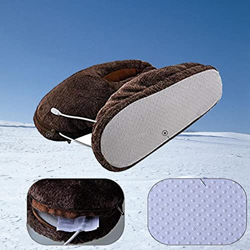 Semelles chauffantes amovibles et chauffe-pieds USB lavable à massage - 7