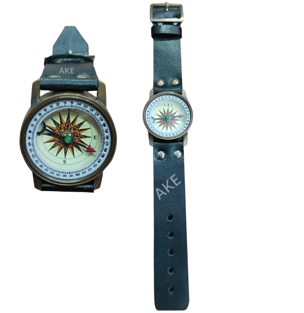 Handcrafted Wrist Band with Antique Compass Watch – Premium Navigational Tool for Hiking, Camping, and Survival – Vintage-Style Adventure Watch Accessory for Outdoor Explorers-image-49