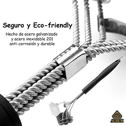 Aurum-Cepillo-Barbacoa-Parrilla-Barbacoa-Limpia-Hornos-Accesorios-Barbacoa-Rejilla-Barbacoa-Limpia-Barbacoa-Limpieza-Barbacoa-Limpiador-Barbacoa-Barbacoa-Accesorios-Cepillo-de-Alambre-BBQ