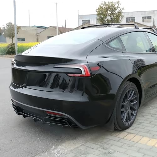 Diffuseur arrière Tesla Model 3 Highland noir brillant finition haut de gamme - 3