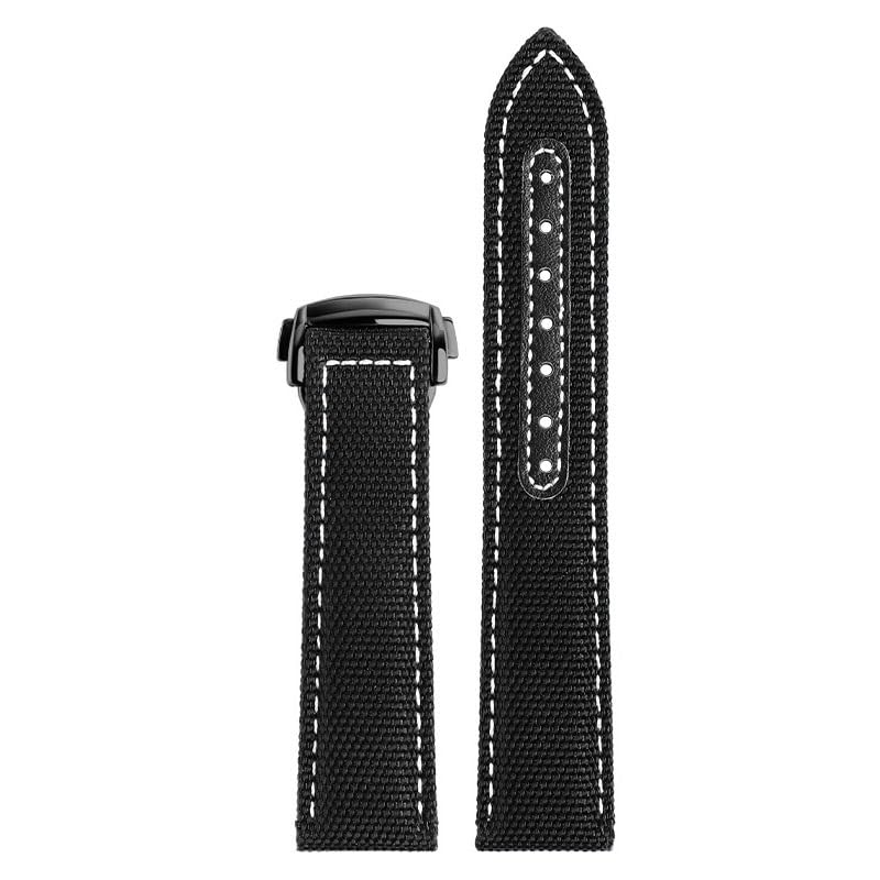 Bracelet montre nylon cuir pour Omega Speedmaster AT150 Seamaster 300
