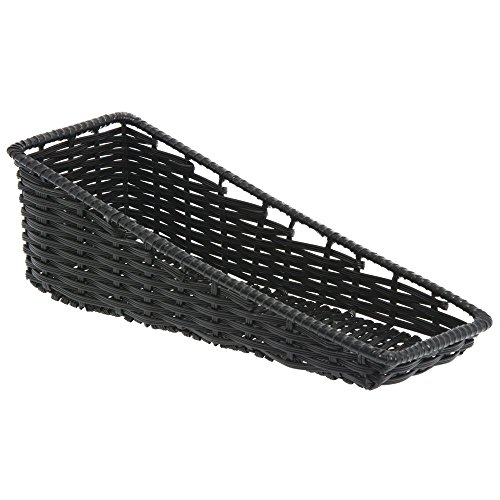 Hubert K422-20FT BLK Tapered Wicker Look Tapered Storage Basket thumb #2