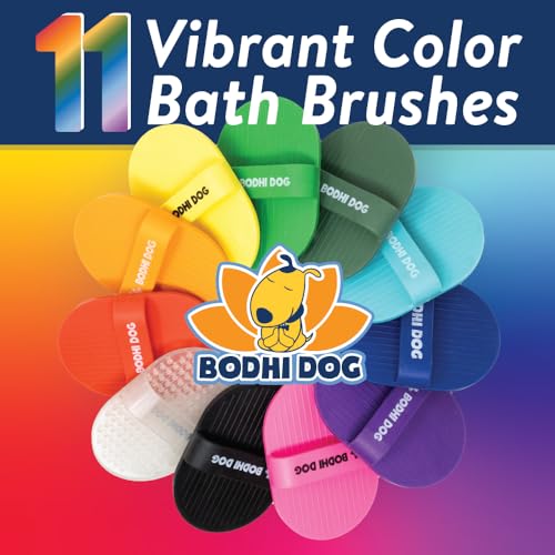 Image of Bodhi Dog Shampoo Brush | Pet Shower & Bath Supplies for Cats & Dogs | Dog Bath Brush for Dog Grooming | Long & Short Hair Dog Scrubber for Bath | Professional Quality Dog Wash Brush