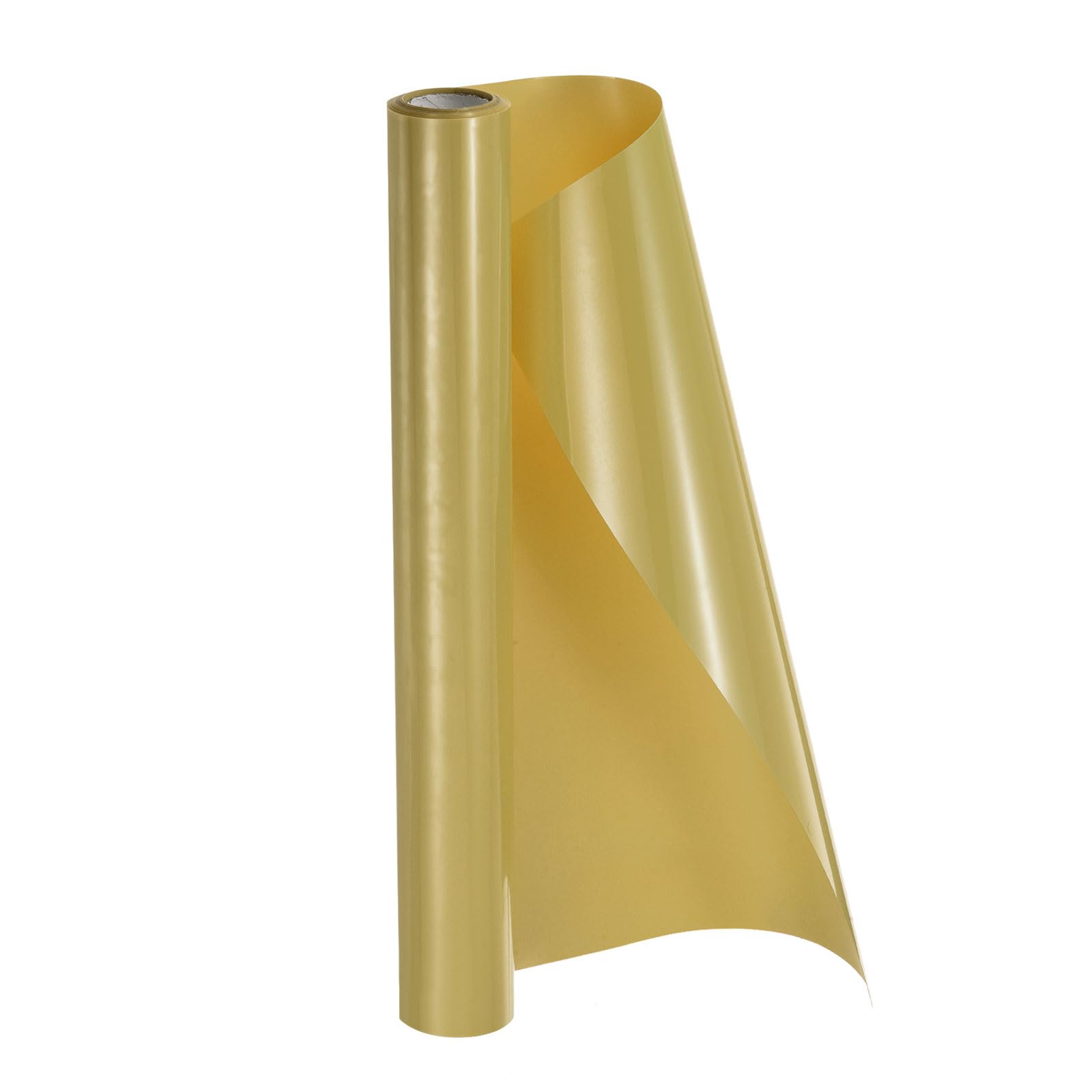 sourcing map HTV Heat Transfer Vinyl 12" x 8.5ft Roll PVC Gold Iron on Vinyl for All Cutter Machine, Easy to Cut & Weed