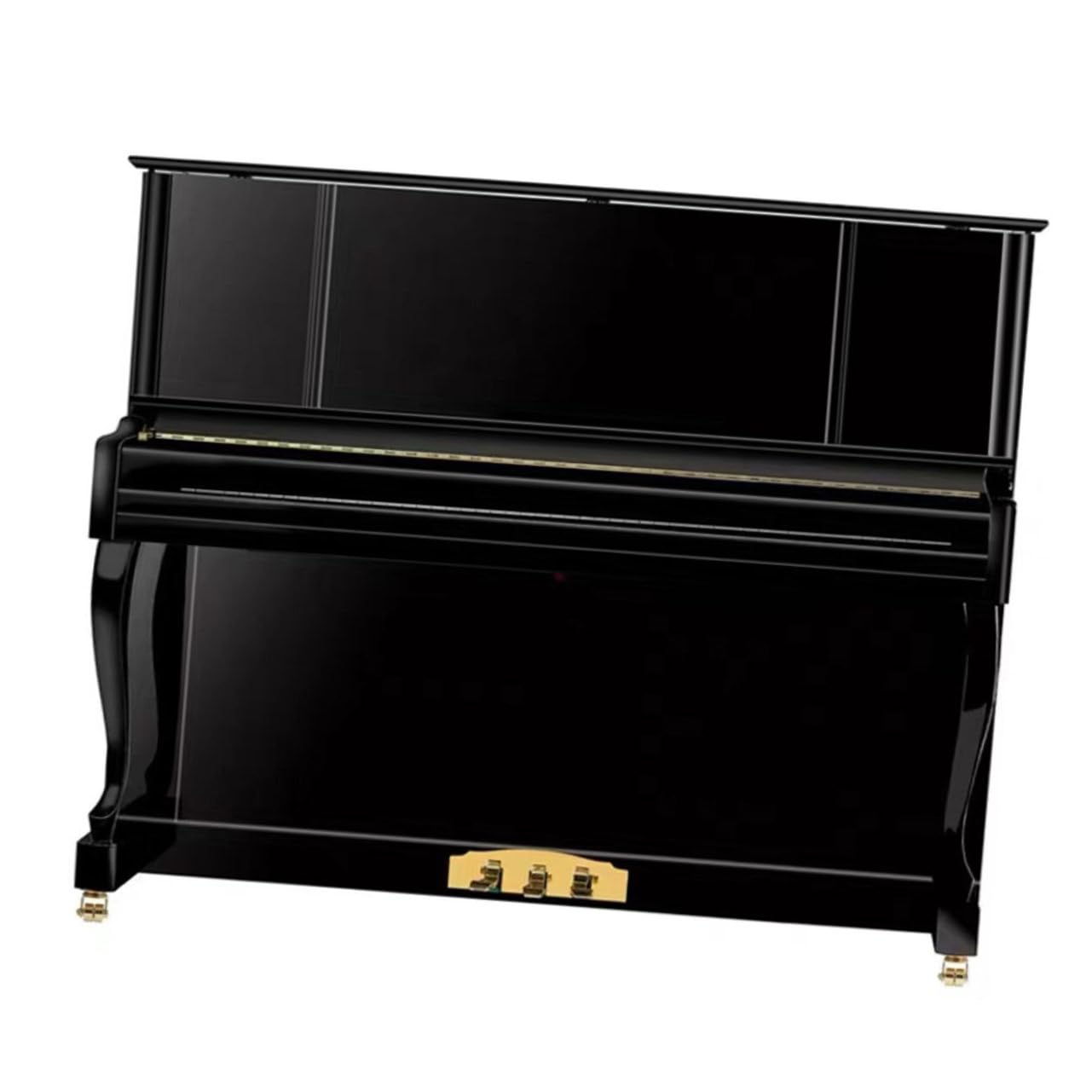 Vaguelly Accessorio Per Pianoforte Verticale 4 Ruote in Ottone Resistente E Pratico Per Movimento Facile Del Piano Con Design Semplice E Stile Retrò Naturale
