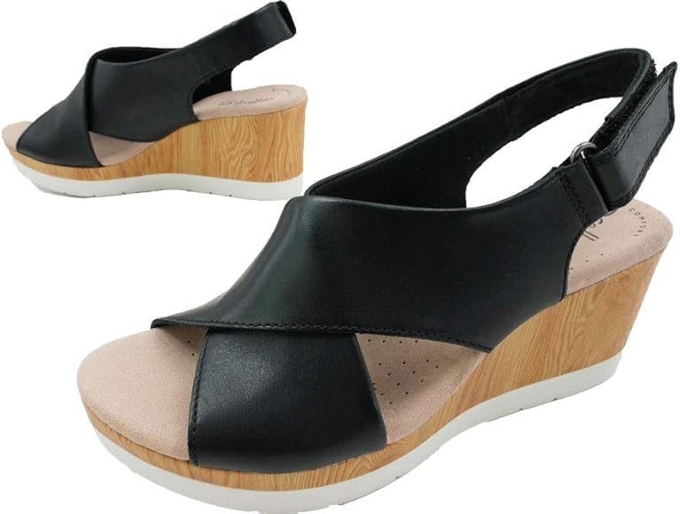 Amazon | [クラークス] 413G 厚底 本革 ウェッジソール サンダル