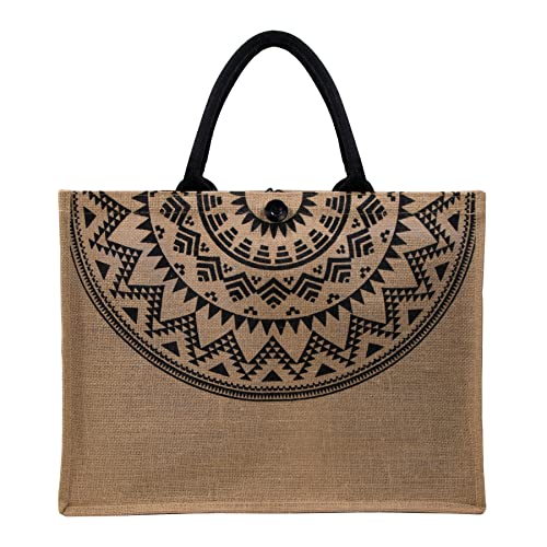 Image of Hibala Woven Large Beach Bag Straw Beach Tote Handmade Weaving Shoulder Tassel Bag Handbag