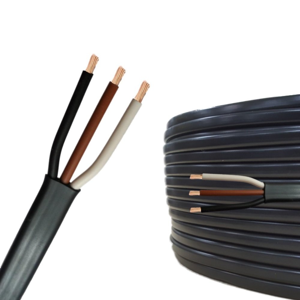 AUPROTECAutomotive Multicore Cable Trailer Cable 5m, 10m, 20m or 50m choice: (20m metre, 3 Core 3 x 0.75 mm² flat cable 3x AWG 19/20)