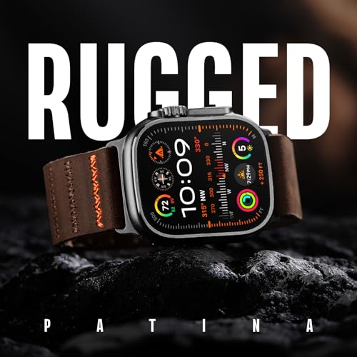 Bracelet en cuir véritable iWatch homme pour remplacer le bracelet de sport - 4
