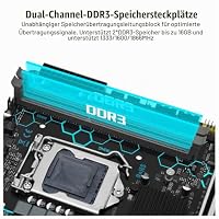 SHANGZHAOYUAN H97 Strong LGA 1150 Mainboard Kompatibel mit Intel Core i7/i5/i3/E3 Prozessor der 4. Gen (Mini ITX, DDR3, PCIe 3.0, NVME M.2, SATA 6Gb/s, VGA/DVI/HDMI-kompatibel, WiFi M.2, Dual-LAN) – Ansicht 3