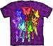 The Mountain Rainbow Butterfly Dream Catcher T-Shirt, XX-Large, Purple