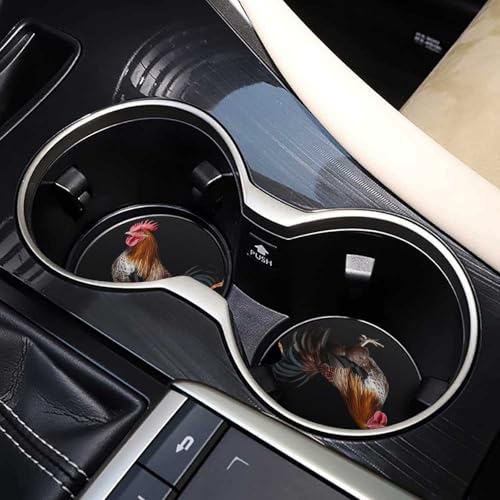 Posavasos para Auto Animal Cockerel Madera 2 Paquetes miniatura 7