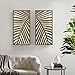 Madison Park Wall Décor for Living Room - Birch Palms Botanical Two-Tone, Home Accent Modern Kitchen Dining Decoration, Ready to Hang 2-Piece Wood Panel Set for Bedroom, 16