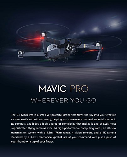 image for DJI Mavic Pro Fly More Combo: Foldable Propeller Quadcopter Drone Kit 