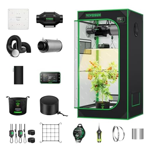 VIVOSUN Smart Growzelt Komplettset 60x60x120cm, WLAN-integriertes automatisches Grow-System mit 100W Vollspektrum-LED-Pflanzenlampe und effizientem Belüftungssystem mit GrowHub E42A+ Controller